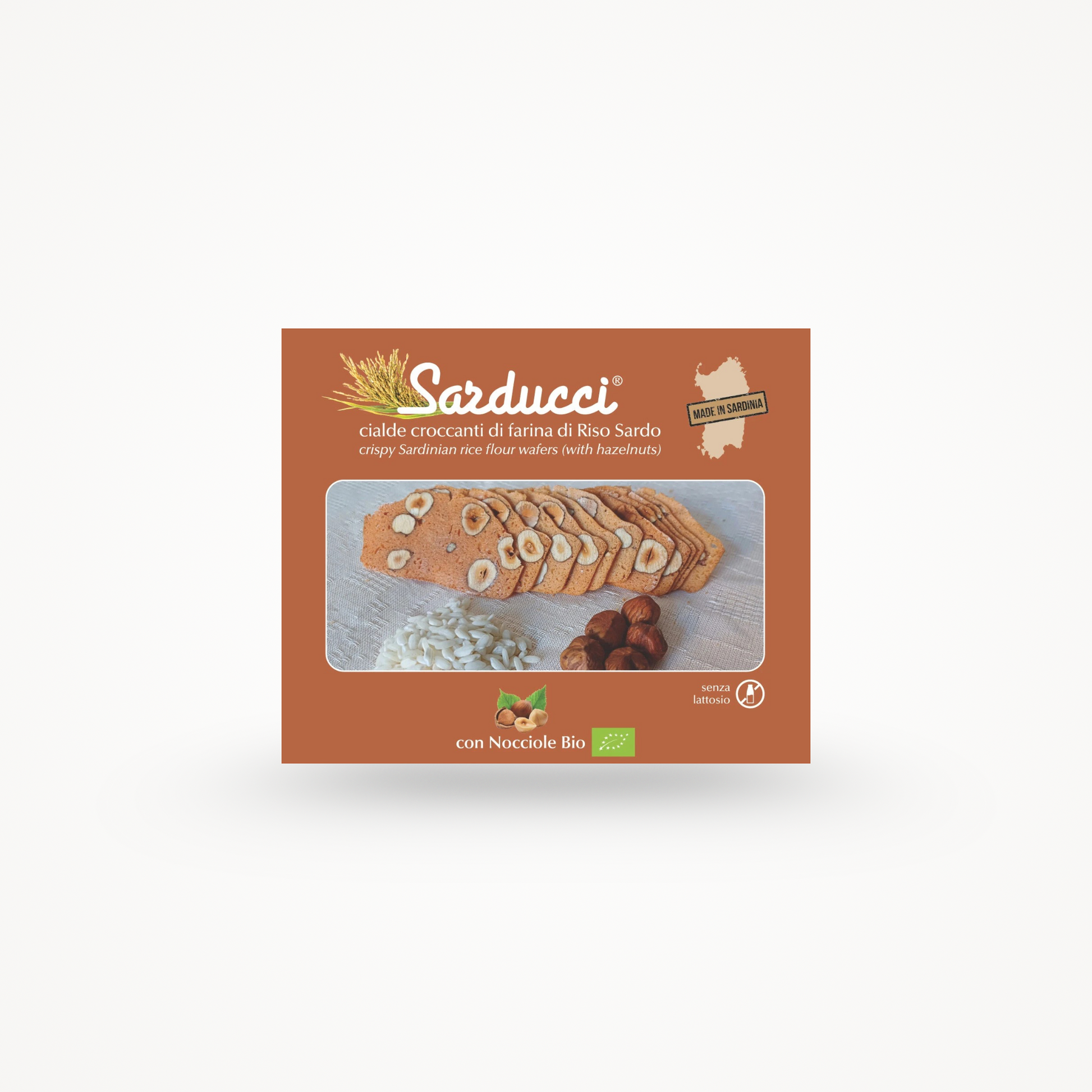 Sarducci con farina di riso aromatico e Nocciole Bio 120g