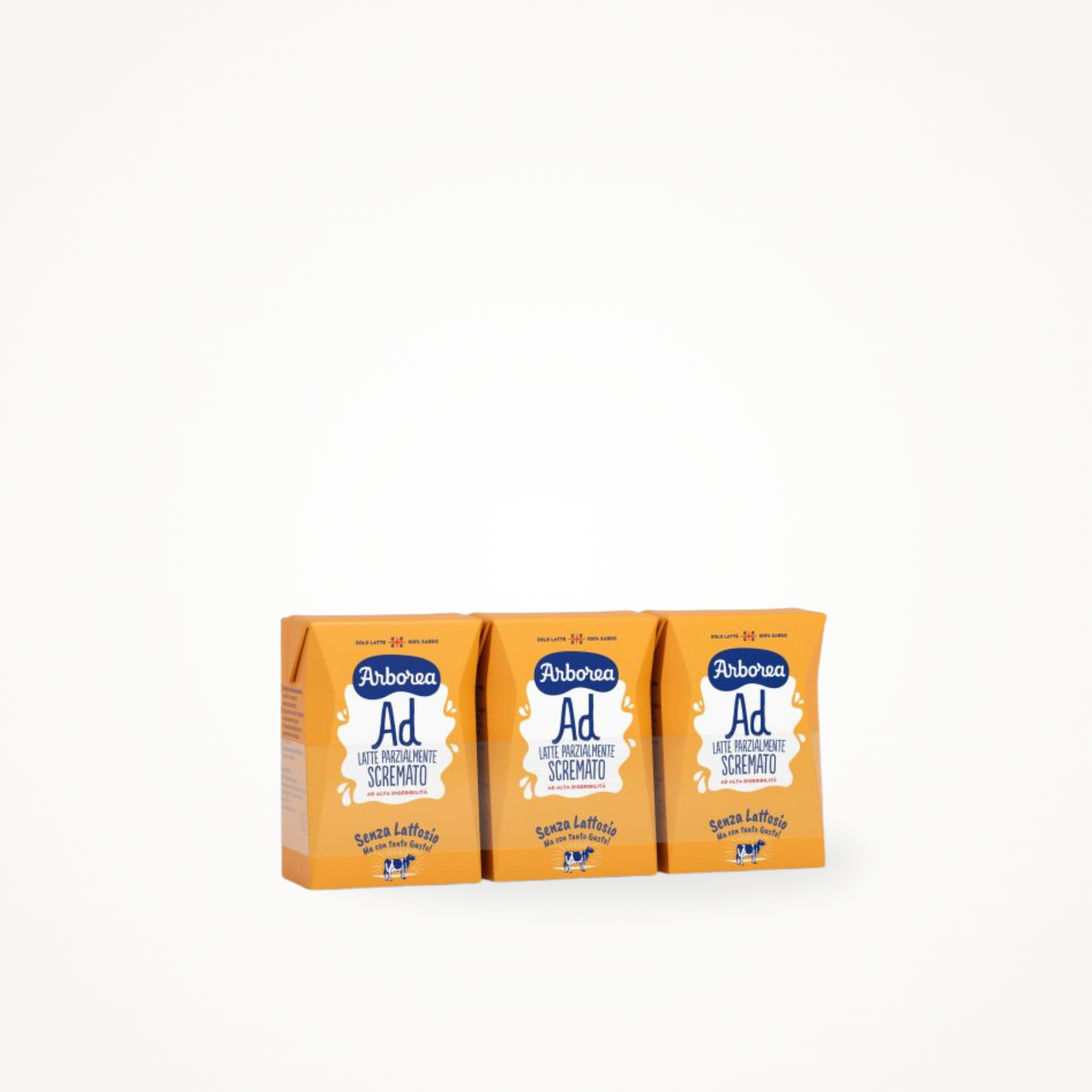 Arborea - brick latte senza lattosio parzialmente scremato 3x200ml