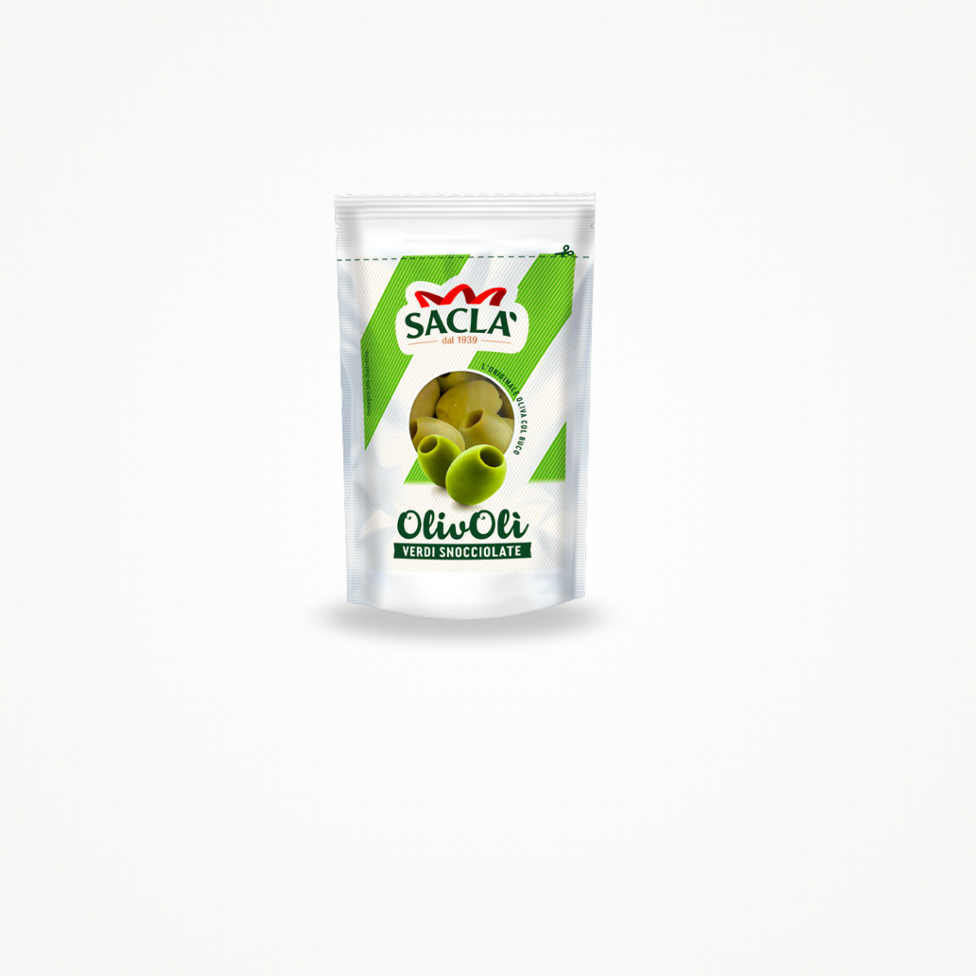 Sacla’ - olive verdi snocciolate 185g